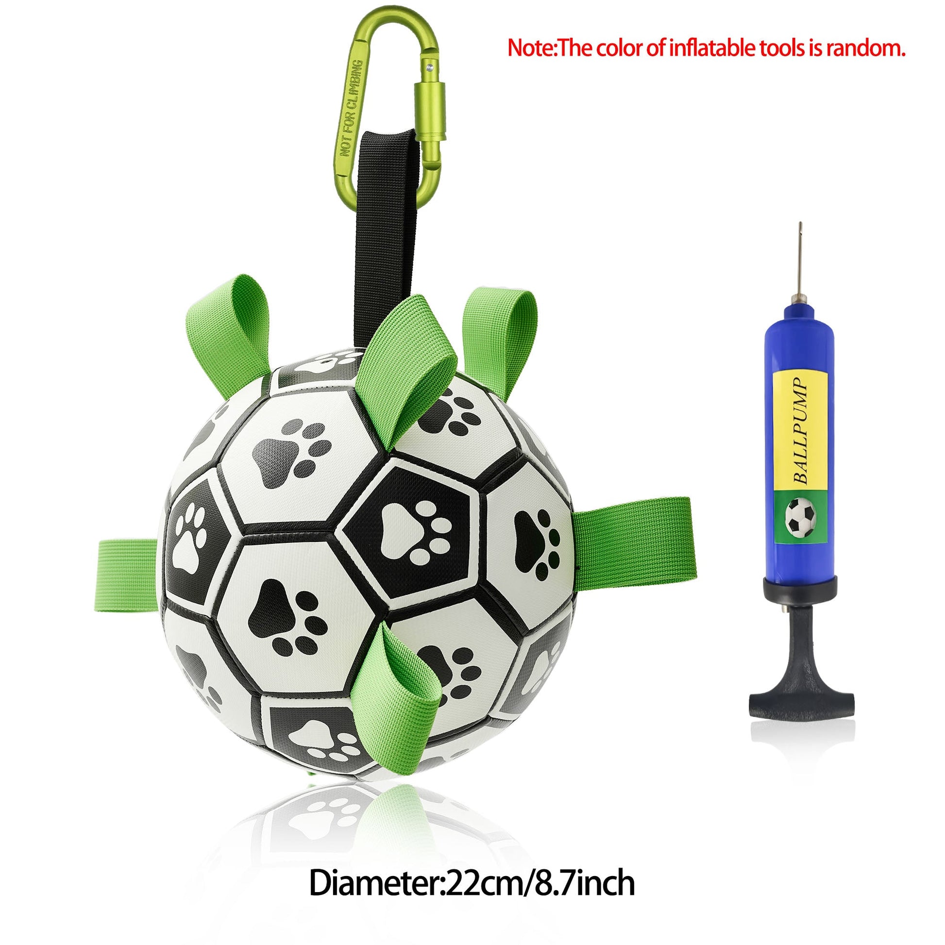 KFX-0368701 Interactive Inflatable Dog Soccer Ball Toy for Large Dogs - Safe & Durable Fetch Training Toy