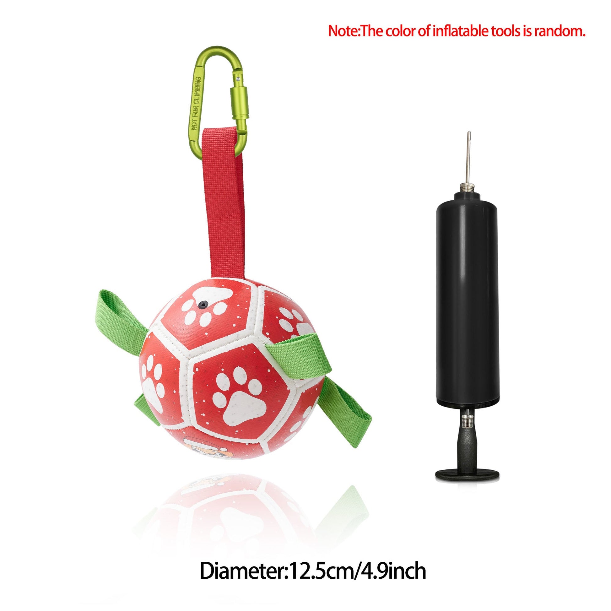 KFX-0368701 Interactive Inflatable Dog Soccer Ball Toy for Large Dogs - Safe & Durable Fetch Training Toy