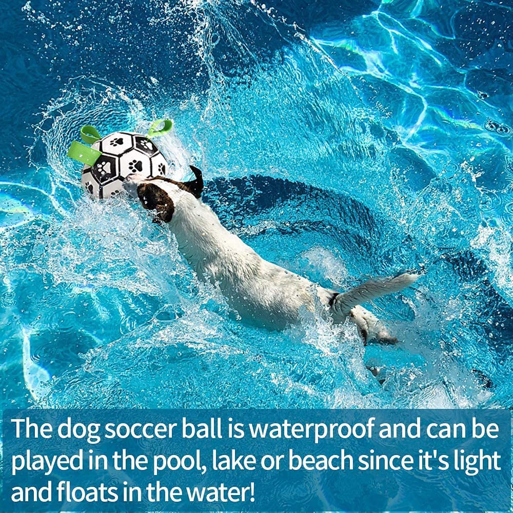KFX-0368701 Interactive Inflatable Dog Soccer Ball Toy for Large Dogs - Safe & Durable Fetch Training Toy