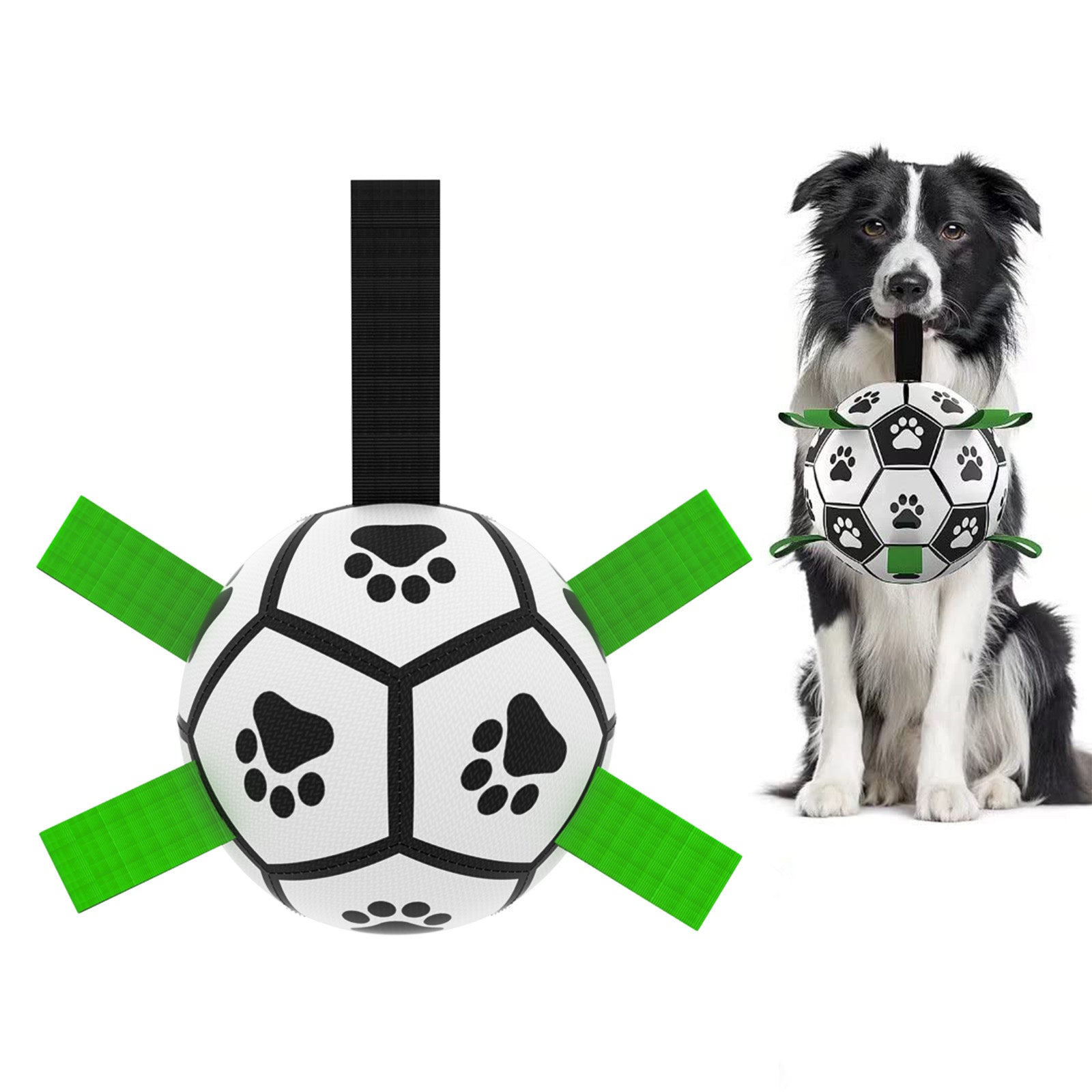 KFX-0368701 Interactive Inflatable Dog Soccer Ball Toy for Large Dogs - Safe & Durable Fetch Training Toy