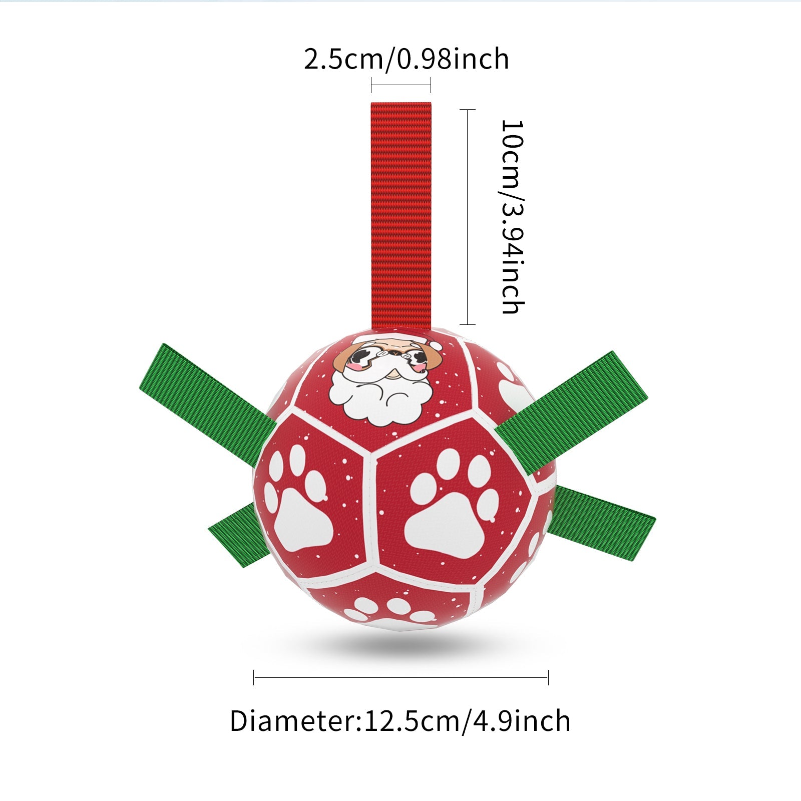 KFX-0368701 Interactive Inflatable Dog Soccer Ball Toy for Large Dogs - Safe & Durable Fetch Training Toy