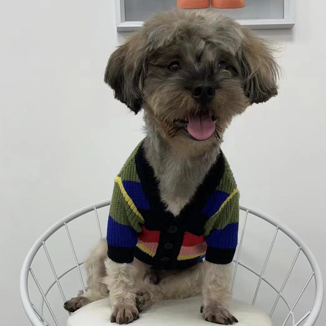KFX-0369213 Wool Leisure Cardigan Sweater for Dogs and Cats in Various Sizes