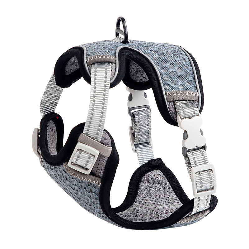 KFX-0370493 Cat Chest Strap for Safe Outdoor Walks - Adjustable Nylon Harness with Various Sizes
