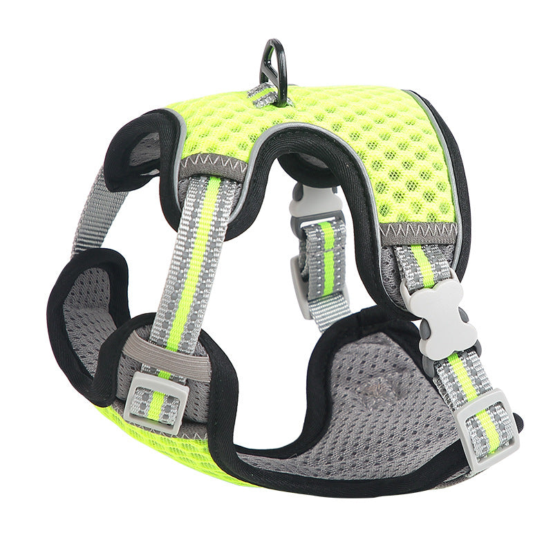 KFX-0370493 Cat Chest Strap for Safe Outdoor Walks - Adjustable Nylon Harness with Various Sizes