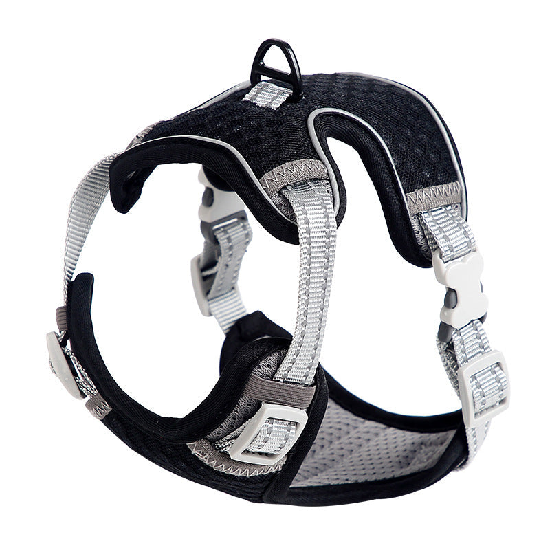 KFX-0370493 Cat Chest Strap for Safe Outdoor Walks - Adjustable Nylon Harness with Various Sizes