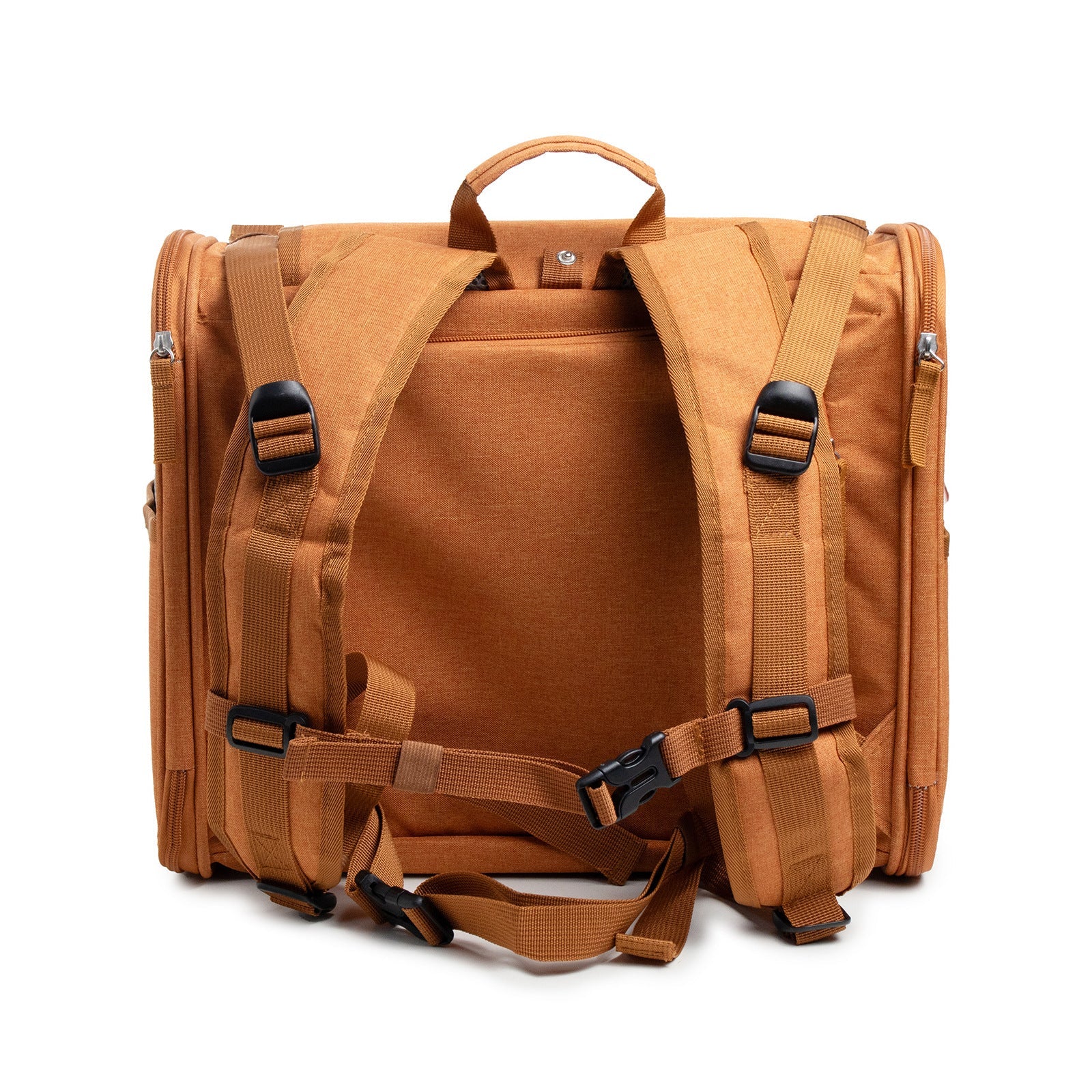 KFX-0373437 Expandable Breathable Lightweight Cat Backpack - Gray/Brown, Oxford Material, Medium Hardness, 55 Capacity