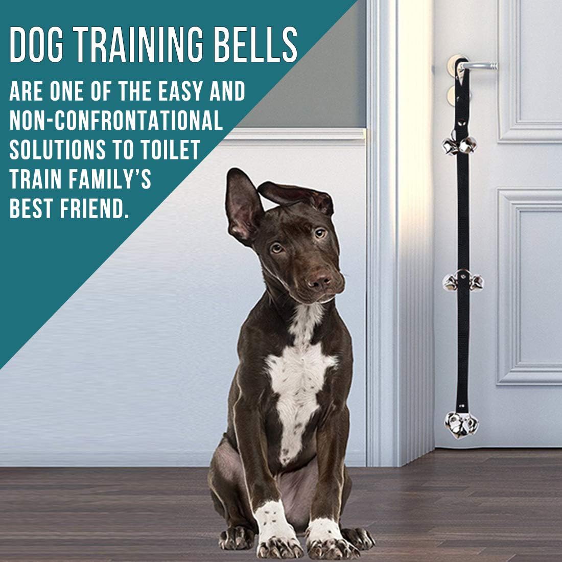 KFX-0374461 Adjustable Premium Dog Doorbell for Easy Potty Training - Durable Metal Bells for Enhanced Communication