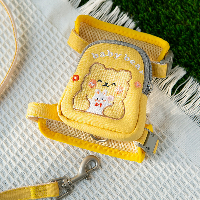 KFX-0378429 Cat Traction Rope in Green Avocado, Yellow Bear, and Pink Astronaut Styles, Available in Size S and M
