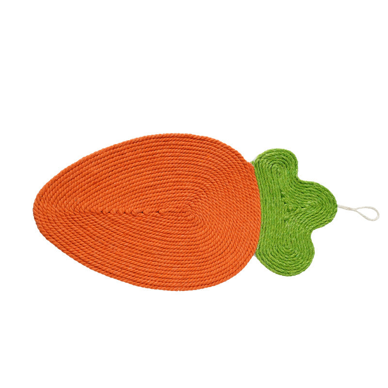 KFX-0382909 Watermelon & Carrot Cat Scratch Pad - Sisal Claw Board for Furniture Protection