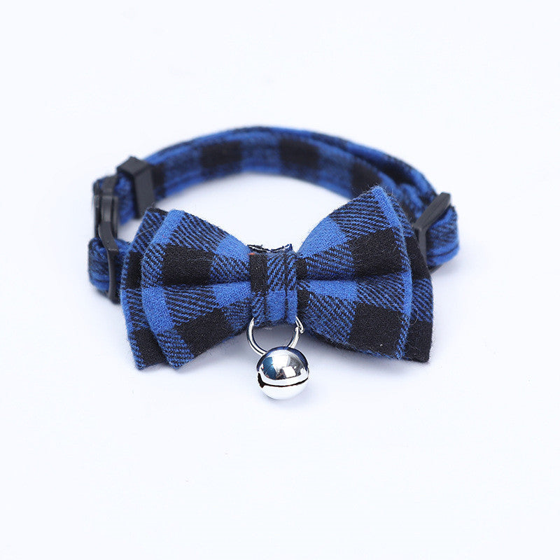KFX-0384701 Charming Bow Knot Pet Collar with Bell for Cats and Small Dogs - Stylish and Soft Velvet Design