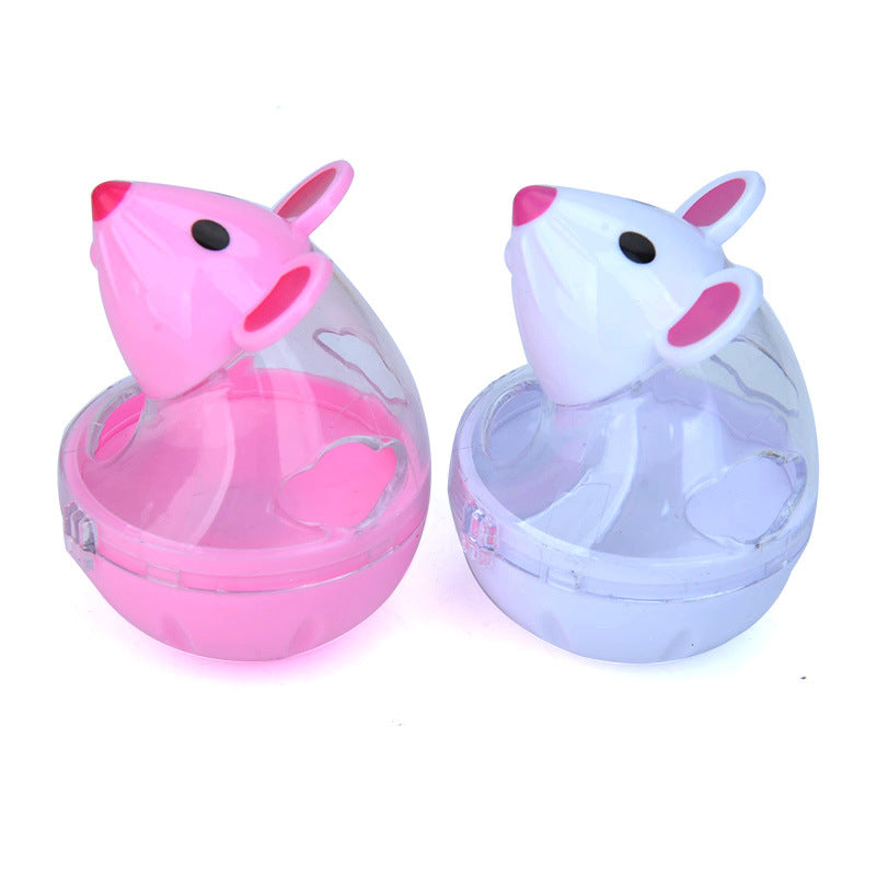 KFX-0388669 Beige and Pink Automatic Food Leakage Pet Toy – 7x5cm ABS Material
