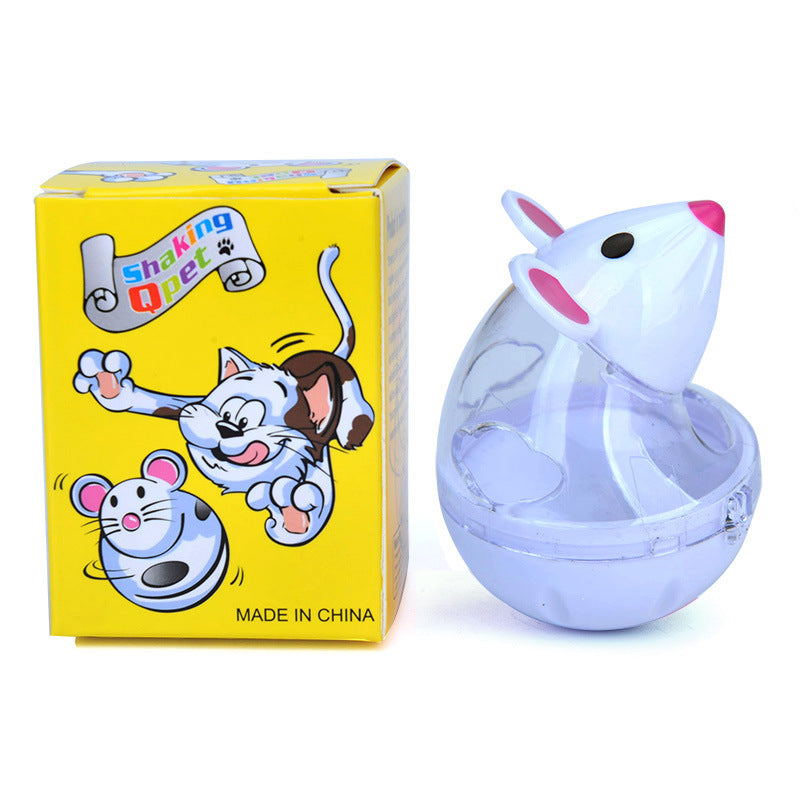KFX-0388669 Beige and Pink Automatic Food Leakage Pet Toy – 7x5cm ABS Material