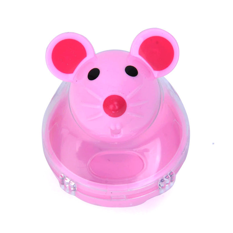 KFX-0388669 Beige and Pink Automatic Food Leakage Pet Toy – 7x5cm ABS Material