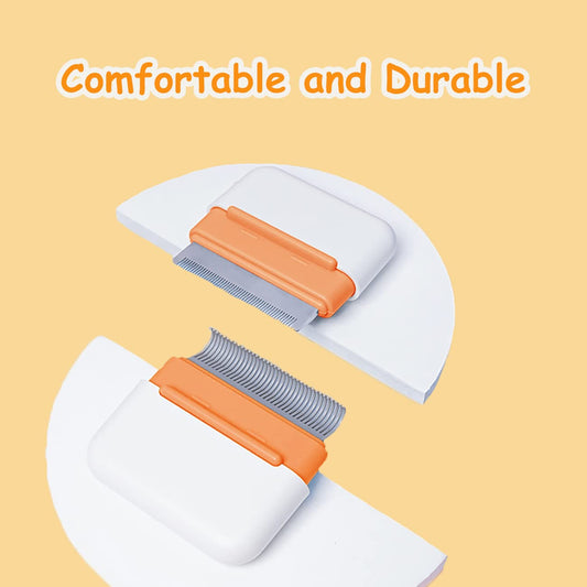 KFX-0389949 Double-Sided Grooming Comb for Cats and Dogs - Deshedding Brush for Short and Long Haired Pets
