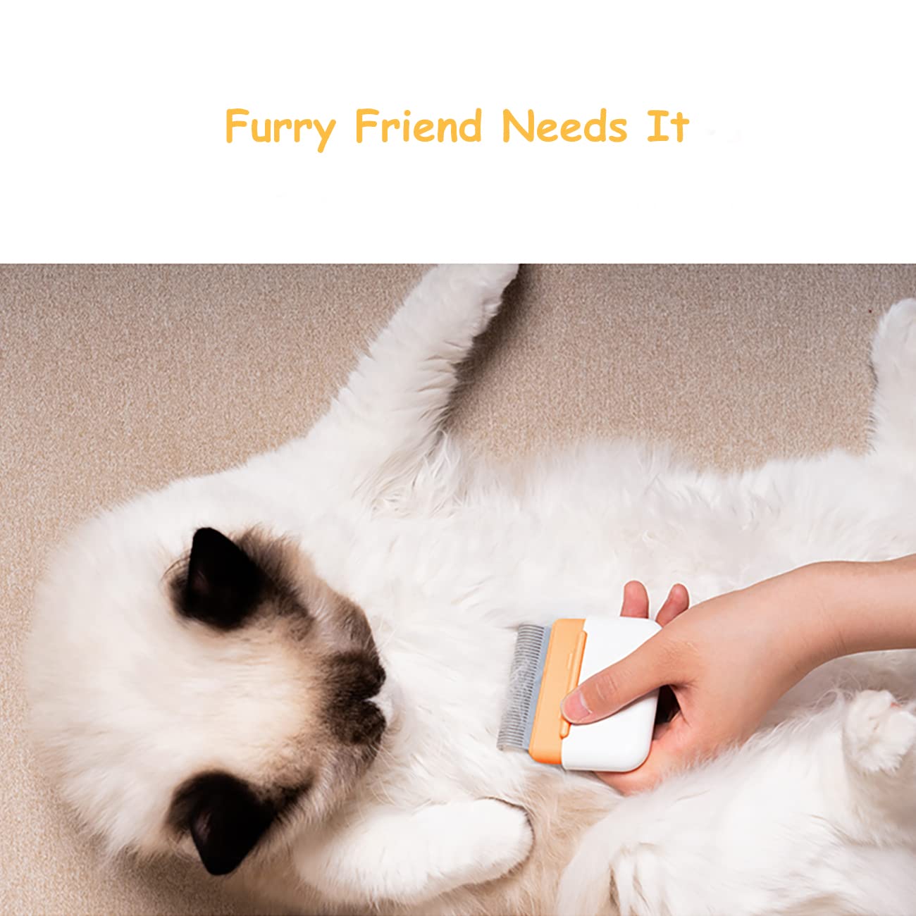 KFX-0389949 Double-Sided Grooming Comb for Cats and Dogs - Deshedding Brush for Short and Long Haired Pets