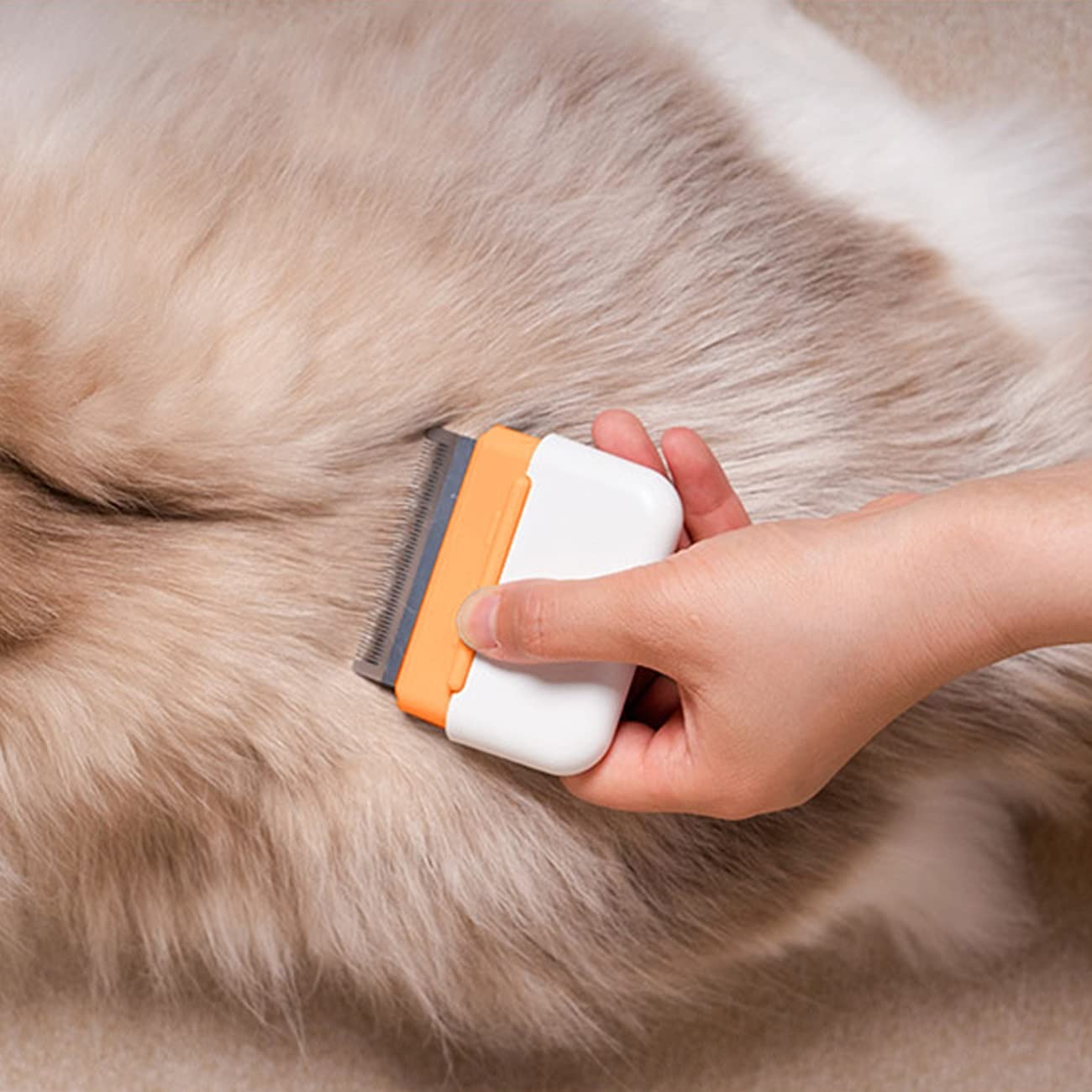 KFX-0389949 Double-Sided Grooming Comb for Cats and Dogs - Deshedding Brush for Short and Long Haired Pets