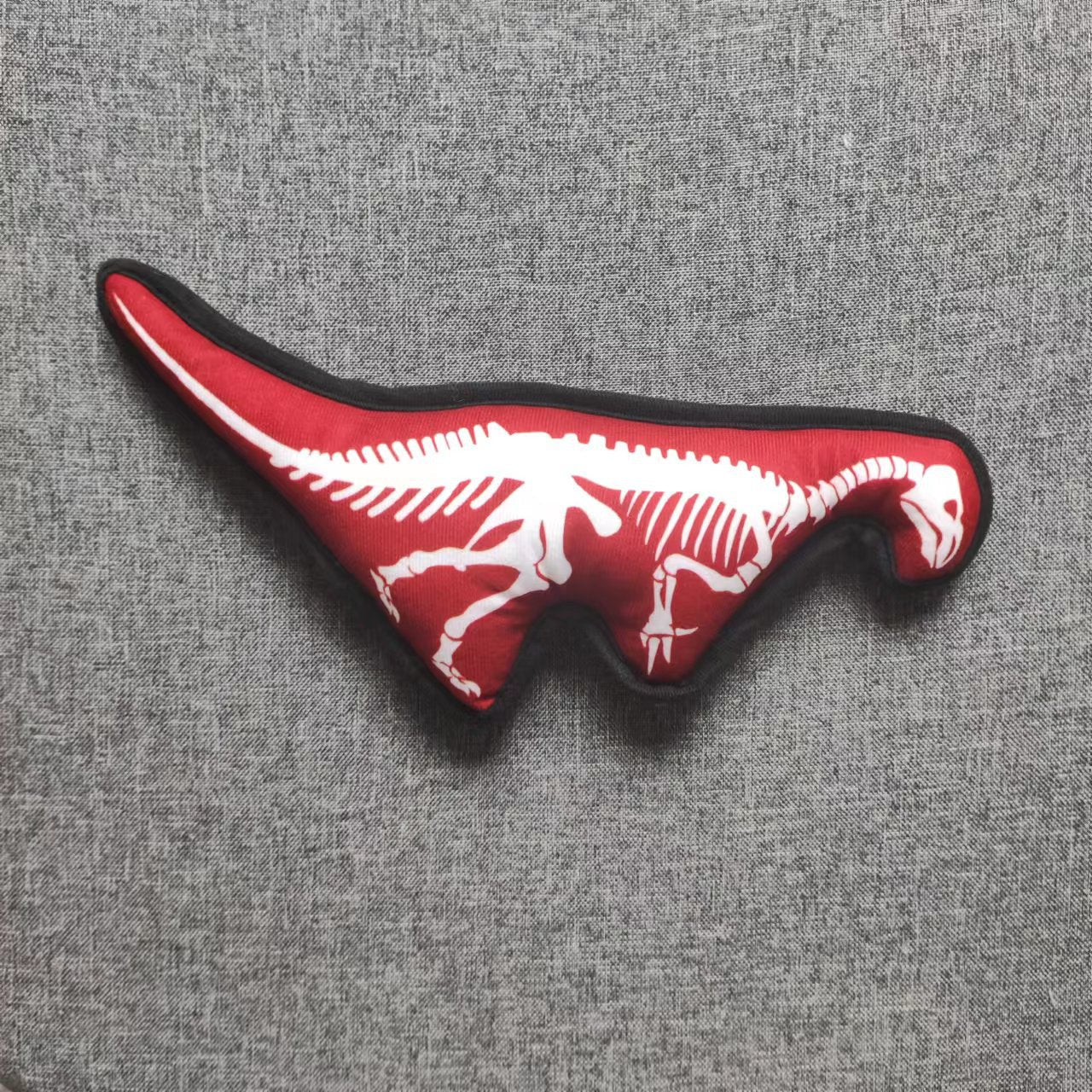 KFX-0390077 Dinosaur and Fishbone Plush Toy for Cats - Durable, Long-Lasting Fun