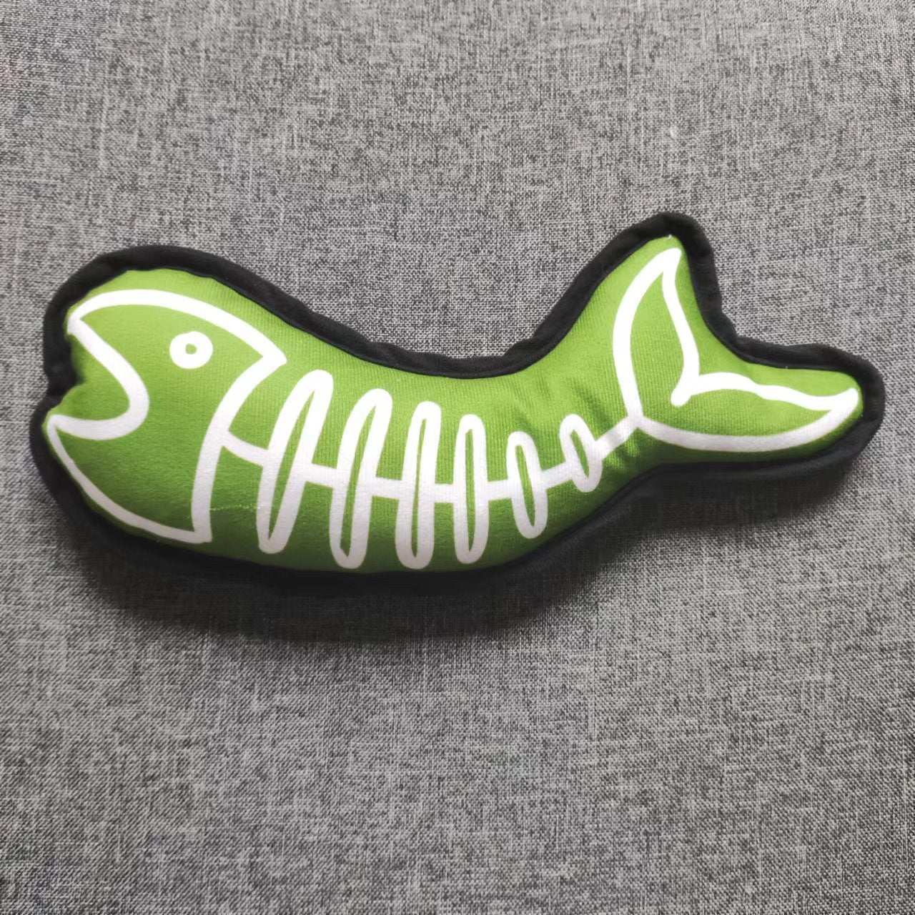 KFX-0390077 Dinosaur and Fishbone Plush Toy for Cats - Durable, Long-Lasting Fun