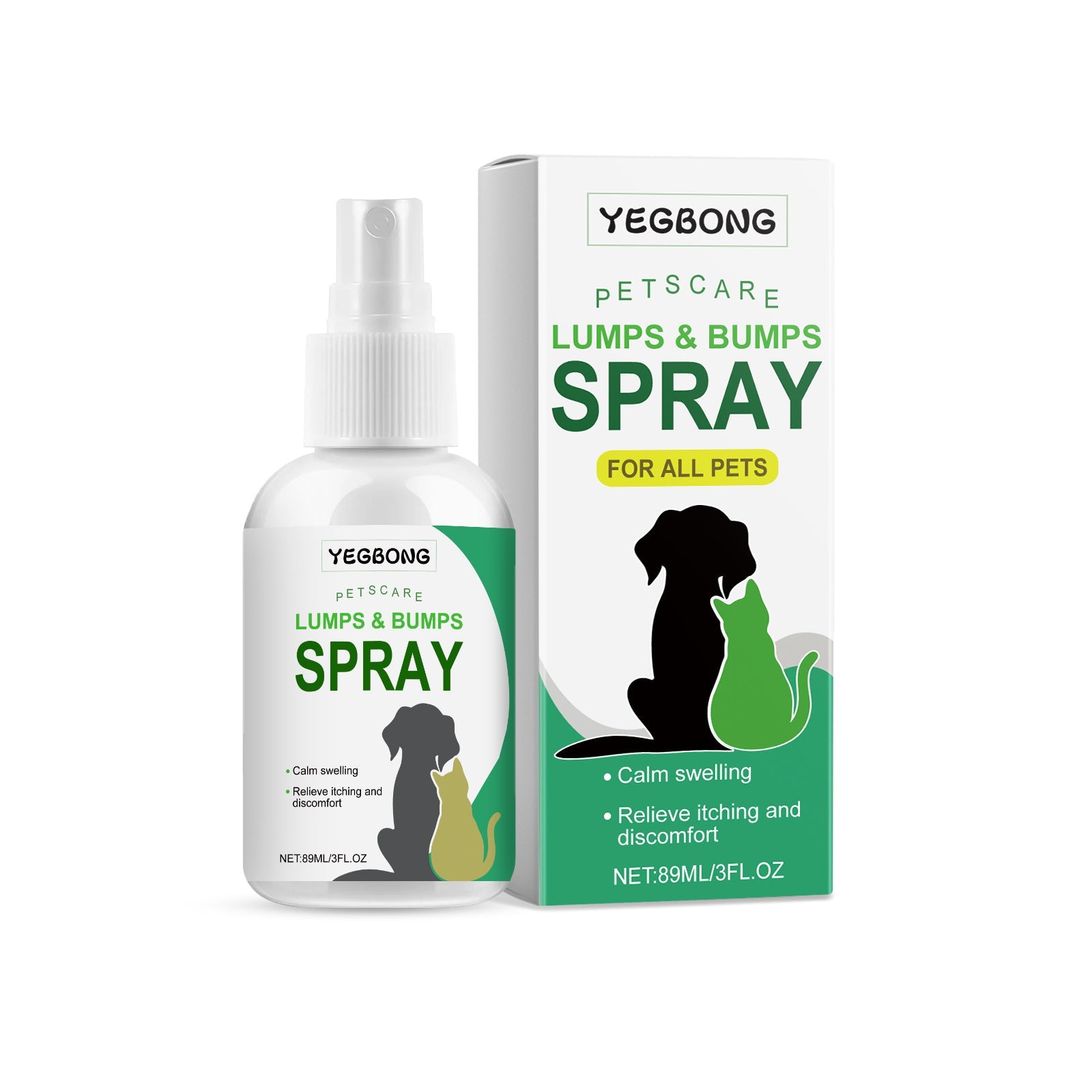 KFX-0390333 Soothing Skin Relief Pet Care Spray for Cats and Dogs - 89ml