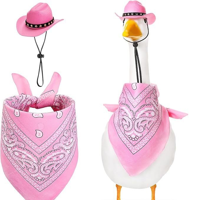 KFX-0390845 Monochrome Denim Cowboy Hat and Drool Towel Set for All Seasons