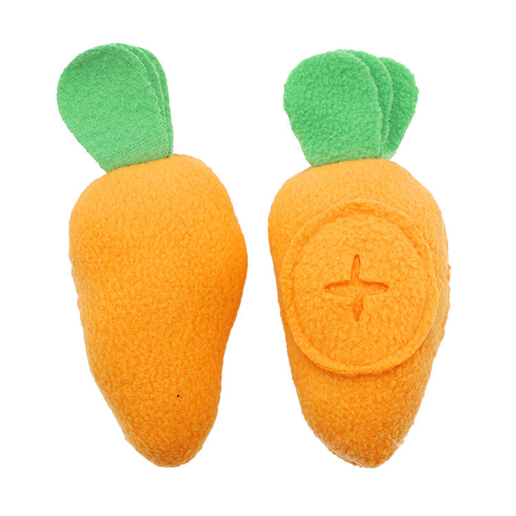 KFX-0393277 Interactive Carrot Toy for Pets - Dog, Cat, and Rabbit Food-Finding Game with Sound