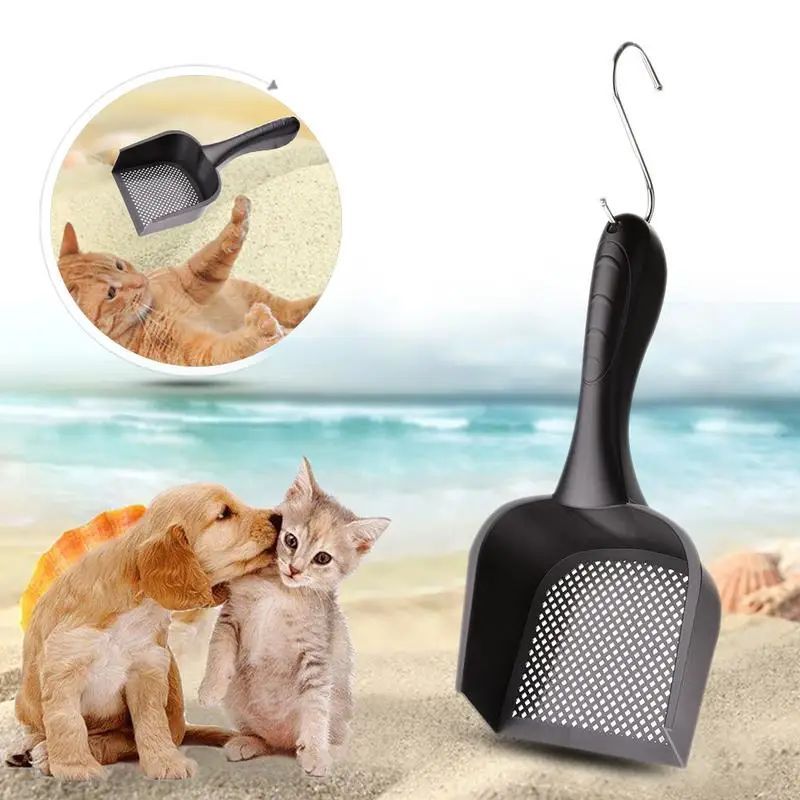 KFX-0393917 Durable Cat Litter Scoop with Comfortable Handle for Easy Cleaning and Storage