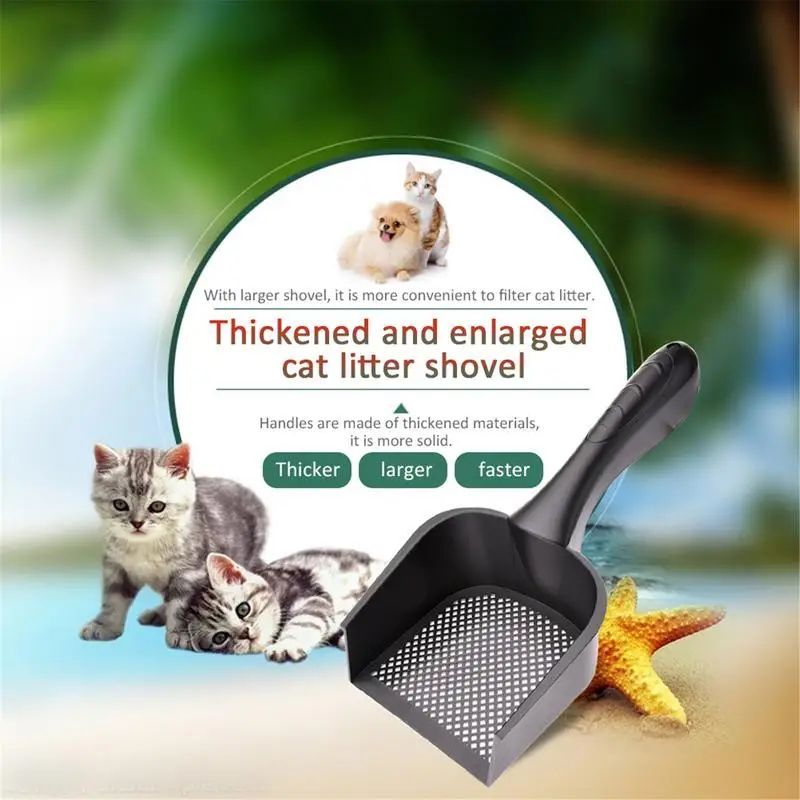 KFX-0393917 Durable Cat Litter Scoop with Comfortable Handle for Easy Cleaning and Storage