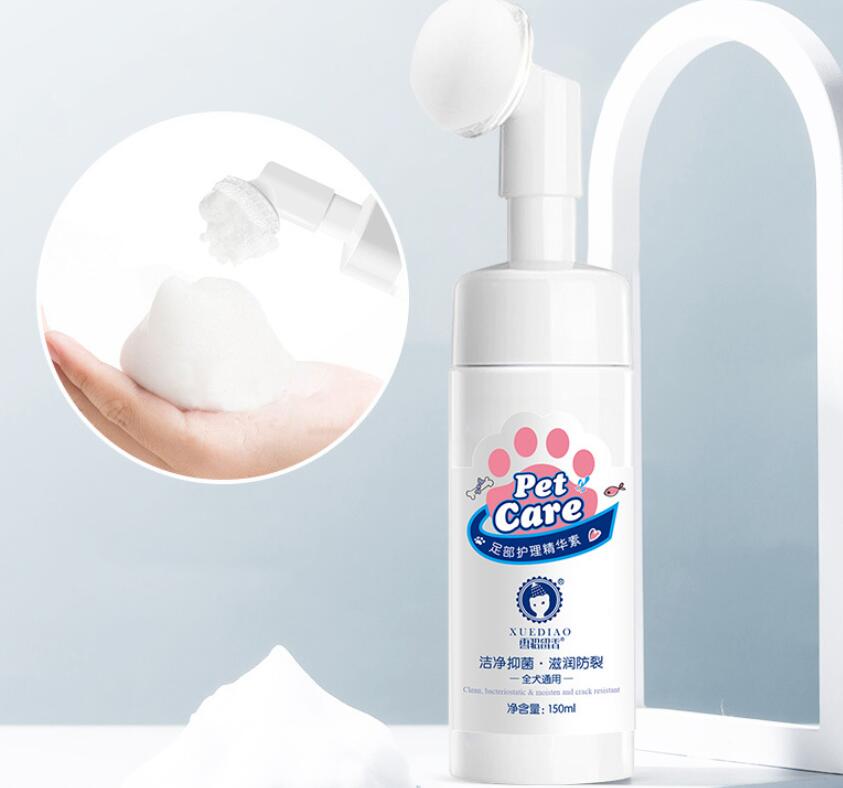 KFX-0394045 Pet Foot Cleaning Foam - 150ML Coconut Oil & Oat Extract Daily Care for Dogs and Cats