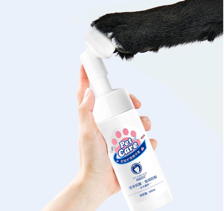KFX-0394045 Pet Foot Cleaning Foam - 150ML Coconut Oil & Oat Extract Daily Care for Dogs and Cats