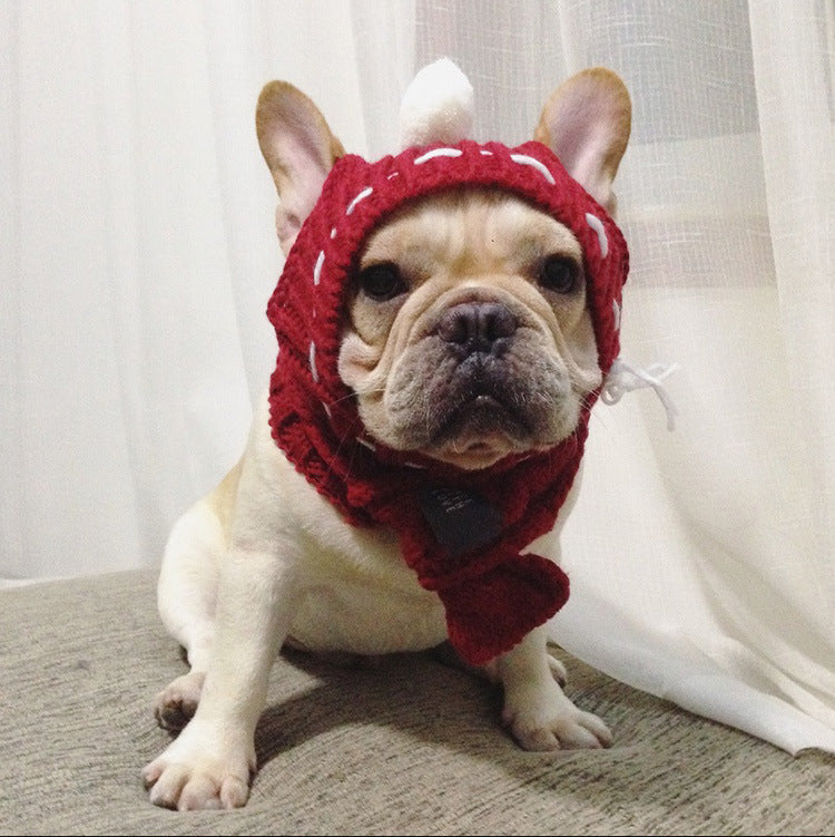 KFX-0394813 Casual Acrylic Dog Hat for All Seasons - One Size Fits Most