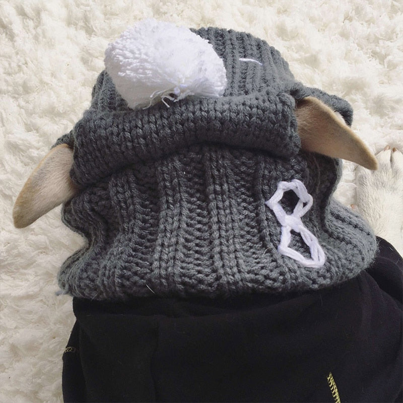 KFX-0394813 Casual Acrylic Dog Hat for All Seasons - One Size Fits Most