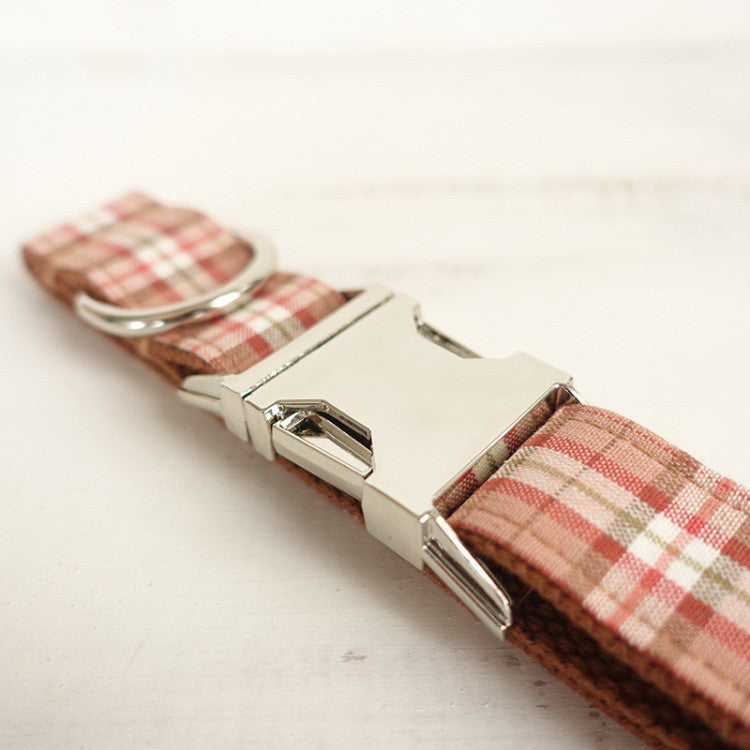 KFX-0396221 Plaid Design Dog Ring in Durable Polyester Material
