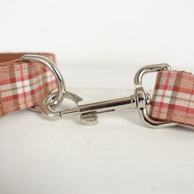 KFX-0396221 Plaid Design Dog Ring in Durable Polyester Material