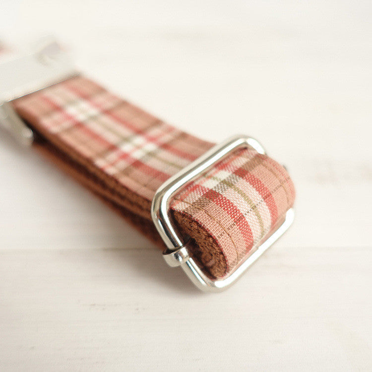 KFX-0396221 Plaid Design Dog Ring in Durable Polyester Material