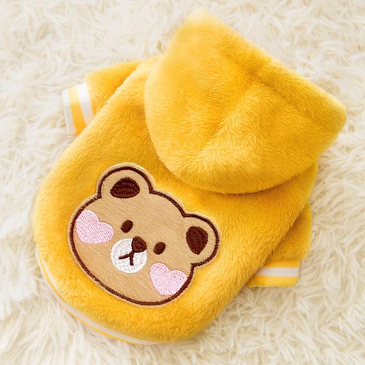 KFX-0402365 Cozy Velvet Carrot Backpack Dog Apparel for Autumn and Winter