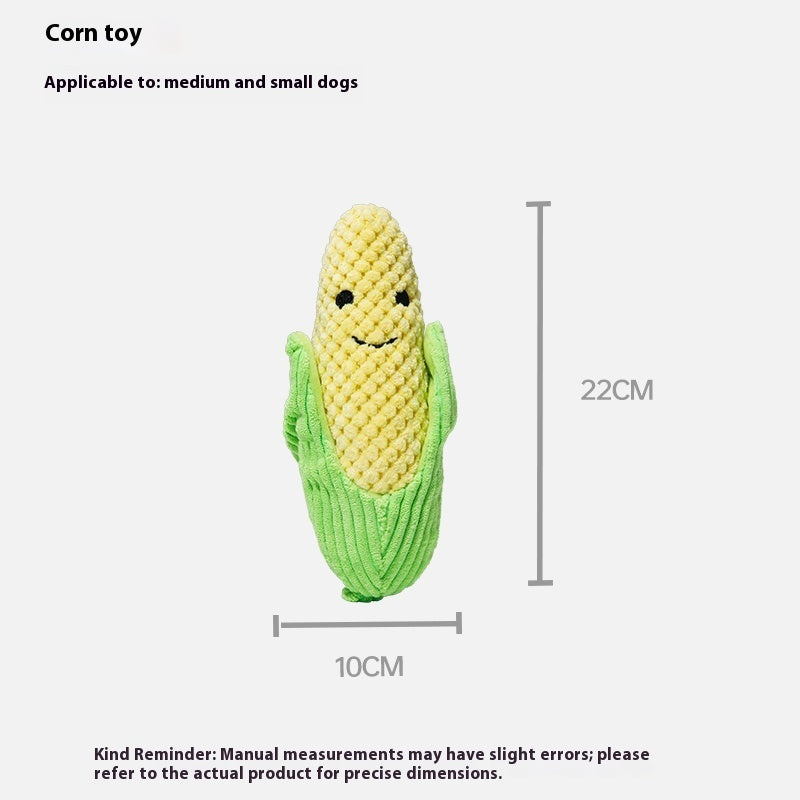 KFX-0402621 Dog Molar Teeth Cleaning Broccoli Plush Toy - Sound Interactive Pet Chew Toy