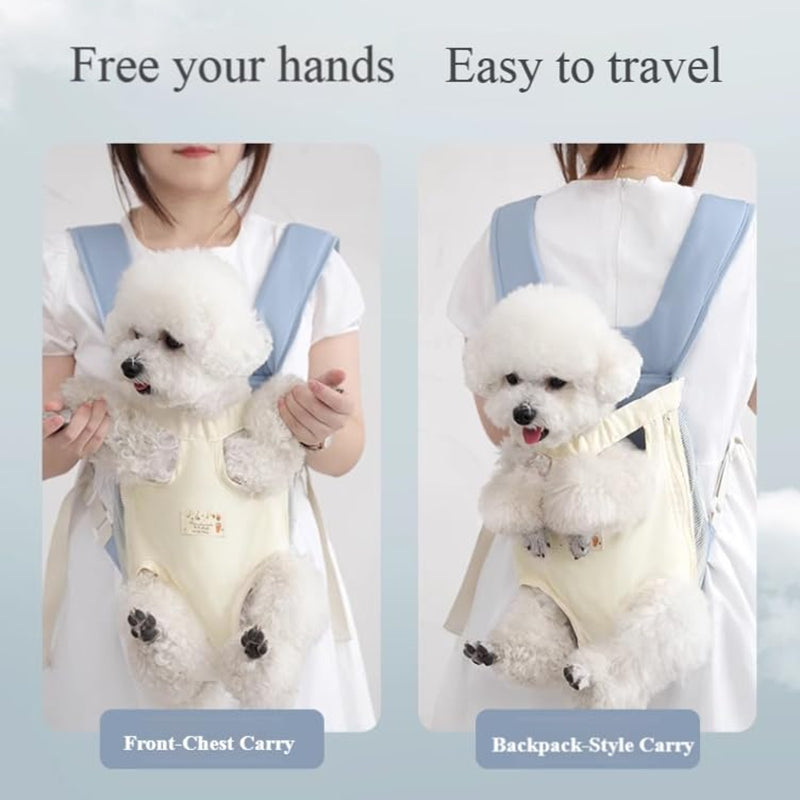 KFX-0403261 Breathable Adjustable Pet Carrier Backpack for Small Dogs and Cats - Lightweight Travel Pack for Outdoor Use