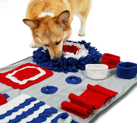 KFX-0404797 Pet Sniffing Pad Blanket for Interactive Smelling Training and Slow Feeding