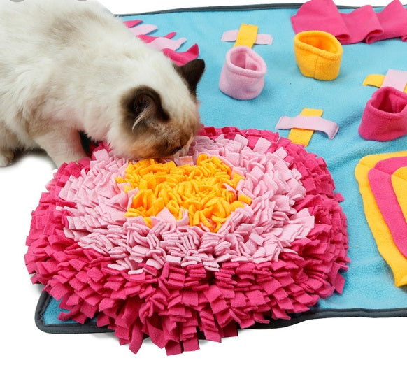 KFX-0404797 Pet Sniffing Pad Blanket for Interactive Smelling Training and Slow Feeding