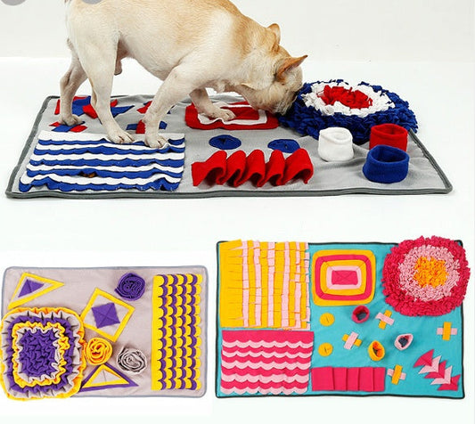 KFX-0404797 Pet Sniffing Pad Blanket for Interactive Smelling Training and Slow Feeding