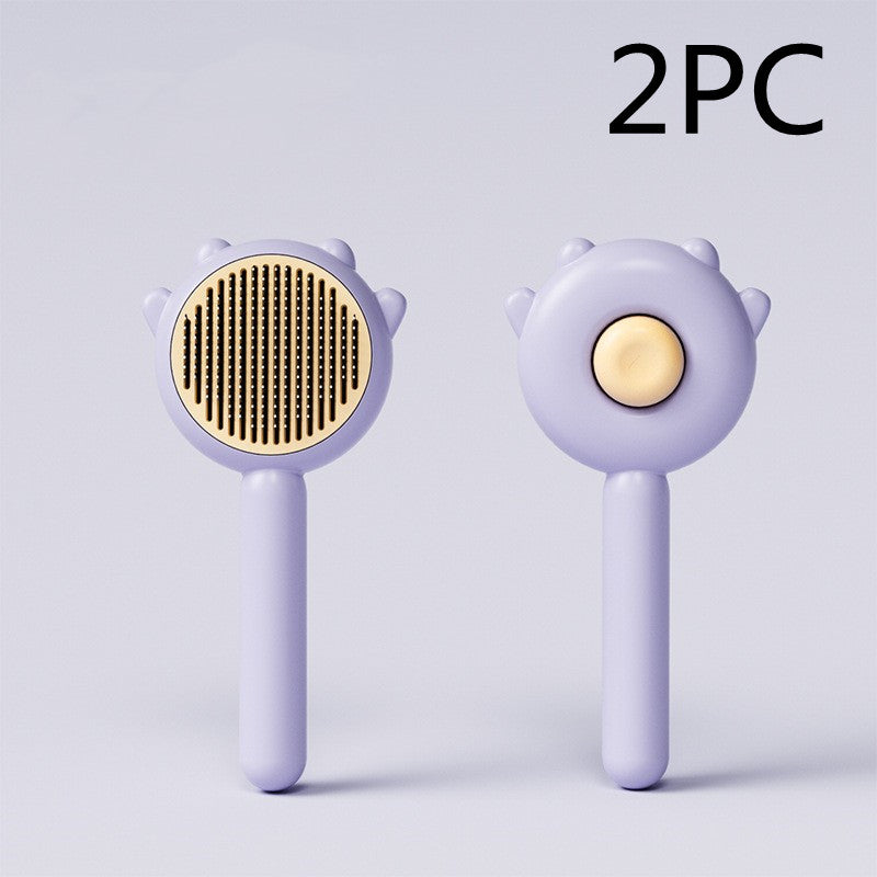 KFX-0405565 Pet Grooming Comb for Cats and Dogs - Hair Removal and Massage Tool - ABS & Stainless Steel, 195mm x 94mm x 46mm