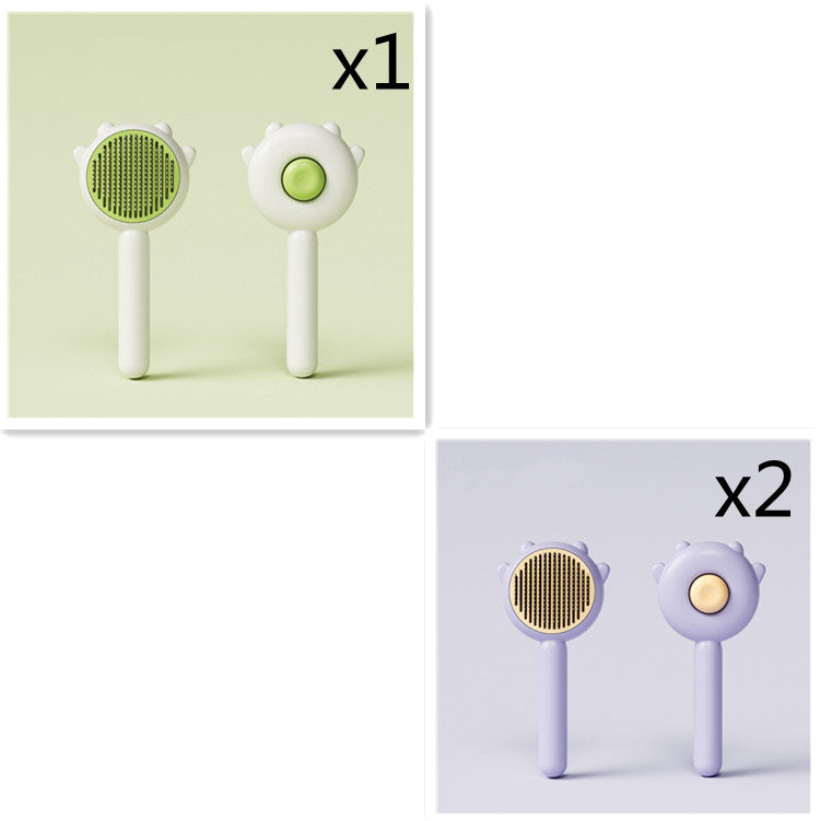 KFX-0405565 Pet Grooming Comb for Cats and Dogs - Hair Removal and Massage Tool - ABS & Stainless Steel, 195mm x 94mm x 46mm