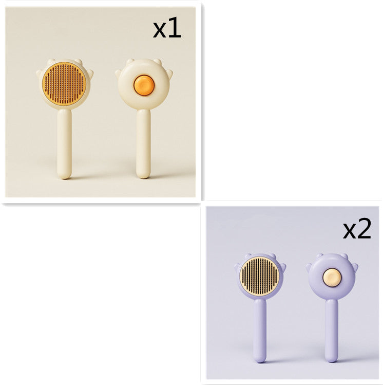 KFX-0405565 Pet Grooming Comb for Cats and Dogs - Hair Removal and Massage Tool - ABS & Stainless Steel, 195mm x 94mm x 46mm
