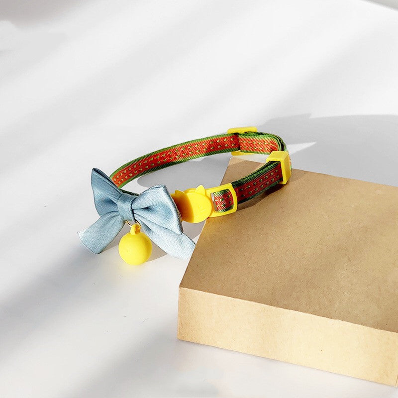 KFX-0405949 Adjustable Cat Bow Tie Collar with Bell - Multiple Colors Available
