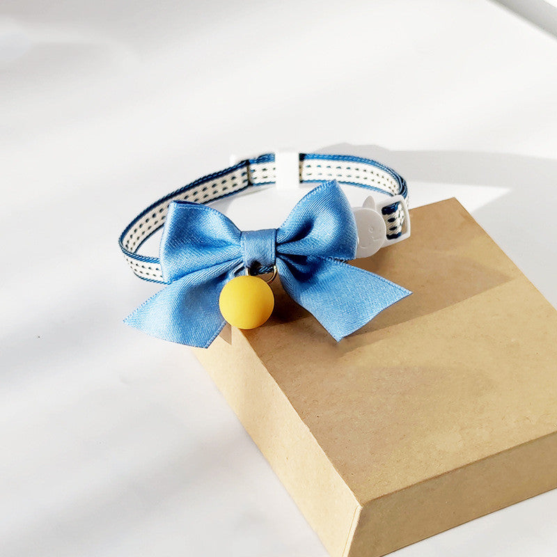 KFX-0405949 Adjustable Cat Bow Tie Collar with Bell - Multiple Colors Available