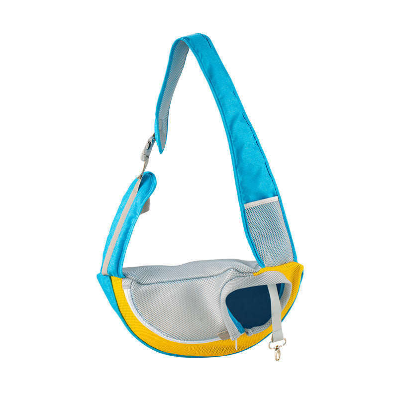 KFX-0406205 Breathable Mesh Pet Backpack - Portable Shoulder Bag for Small Dogs Up to 9kg
