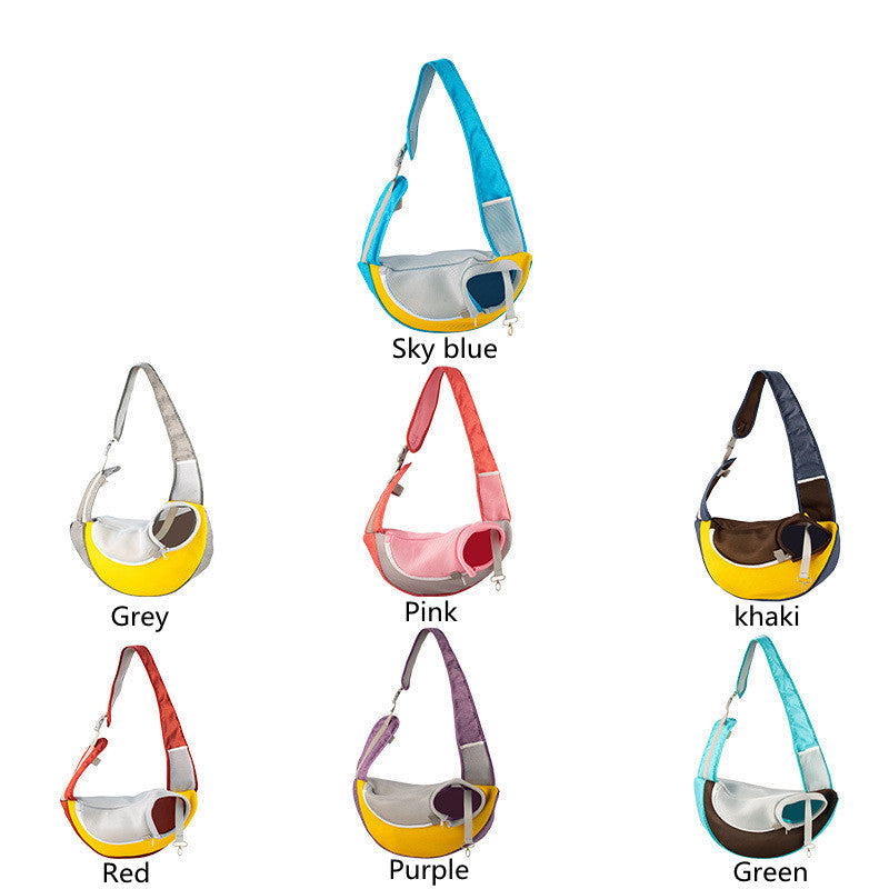 KFX-0406205 Breathable Mesh Pet Backpack - Portable Shoulder Bag for Small Dogs Up to 9kg