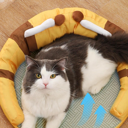 KFX-0407229 Cooling Pet Bed for Summer Comfort and Relaxation