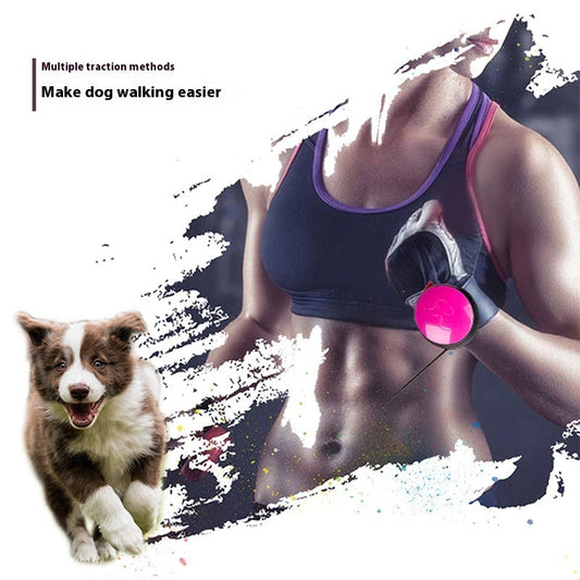 KFX-0409533 Automatic Retractable Leash for Pets - Explosion-Proof, Durable Nylon Design, Multiple Color Options Available