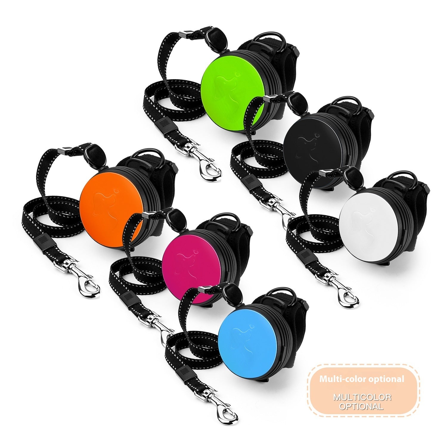 KFX-0409533 Automatic Retractable Leash for Pets - Explosion-Proof, Durable Nylon Design, Multiple Color Options Available